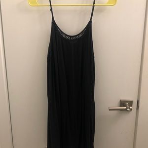 Short black flowy dress